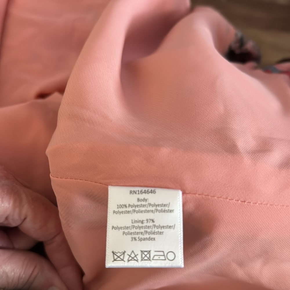 MESTIZA Floral Sleeveless Mini Dress Pink and Green Sz 8 NWT Elegant - Picture 13 of 13